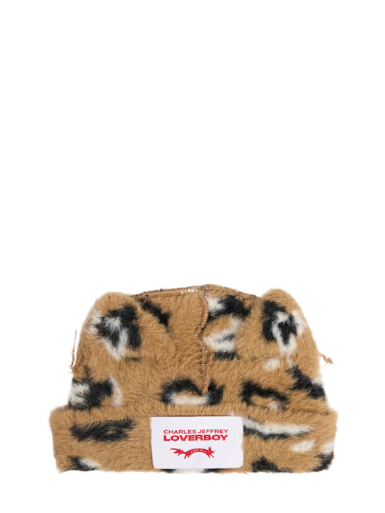 Charles Jeffrey LOVERBOY: Fluffy chunky ears beanie - men_0 | Luisa Via Roma