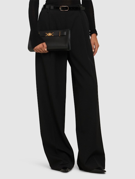 Versace: Medusa leather clutch - women_1 | Luisa Via Roma