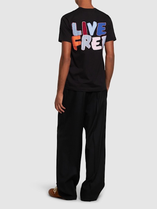 Comme des Garçons Shirt: Strong Will cotton t-shirt - men_1 | Luisa Via Roma