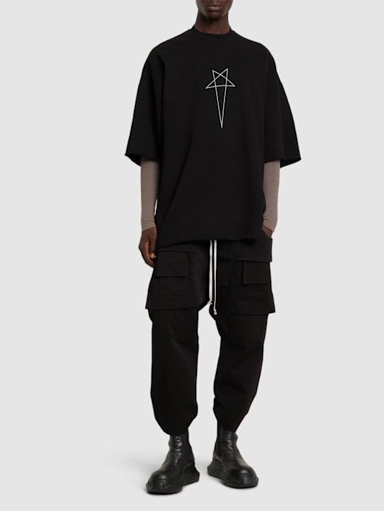 Rick Owens DRKSHDW: Tommy T pentagram t-shirt - men_1 | Luisa Via Roma