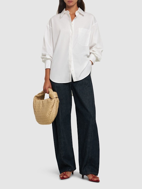 ASPESI: Cotton poplin shirt - White - women_1 | Luisa Via Roma