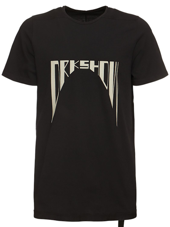 Rick Owens DRKSHDW: Level T logo t-shirt - men_0 | Luisa Via Roma