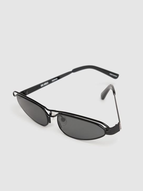 The Attico: Slim metal sunglasses - women_2 | Luisa Via Roma