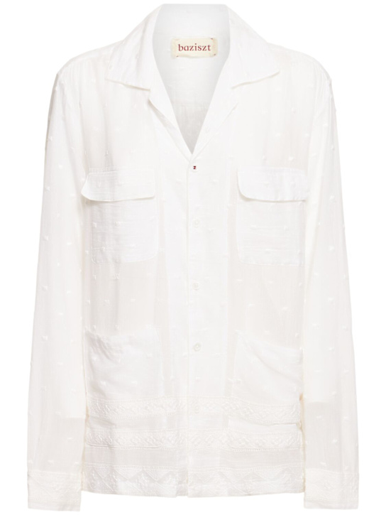 Baziszt: Talilo viscose shirt - White - women_0 | Luisa Via Roma