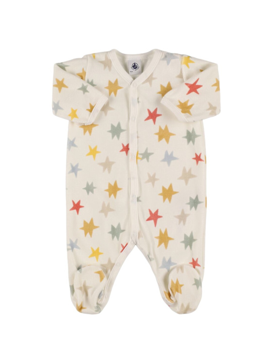 Petit Bateau: Printed cotton romper - kids-boys_0 | Luisa Via Roma