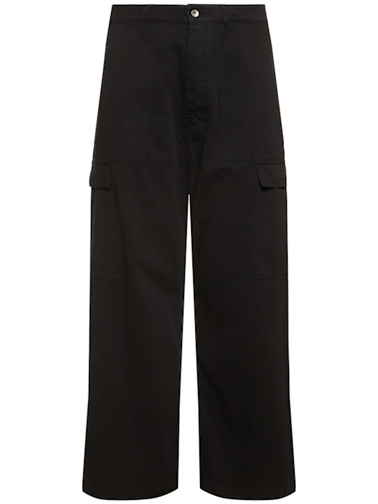 Rick Owens DRKSHDW: Cotton twill cargo pants - men_0 | Luisa Via Roma