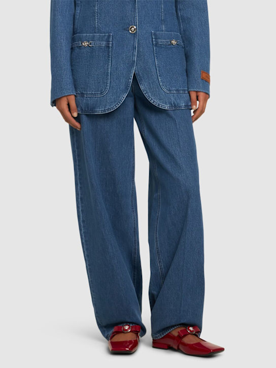 Versace: 20mm Patent leather ballerina flats - women_1 | Luisa Via Roma