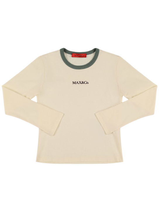 MAX&Co.: Tshirt in jersey di cotone - kids-girls_0 | Luisa Via Roma