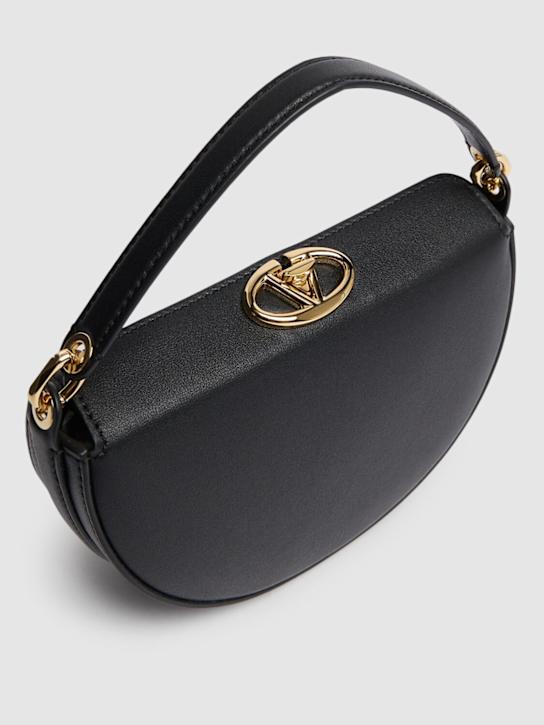 Valentino Garavani: Mini Vlogo Bold leather top handle bag - women_1 | Luisa Via Roma
