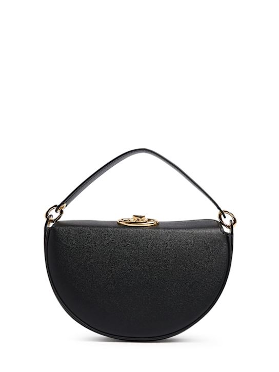 Valentino Garavani: Mini Vlogo Bold leather top handle bag - women_0 | Luisa Via Roma