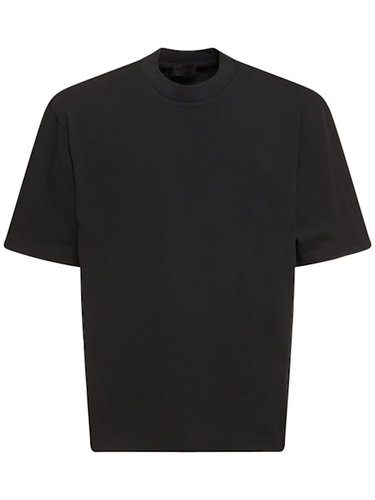 Moncler: Logo cotton t-shirt - men_0 | Luisa Via Roma