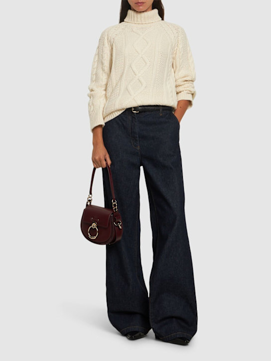 Forte_forte: Soft wool cable knit sweater - women_1 | Luisa Via Roma