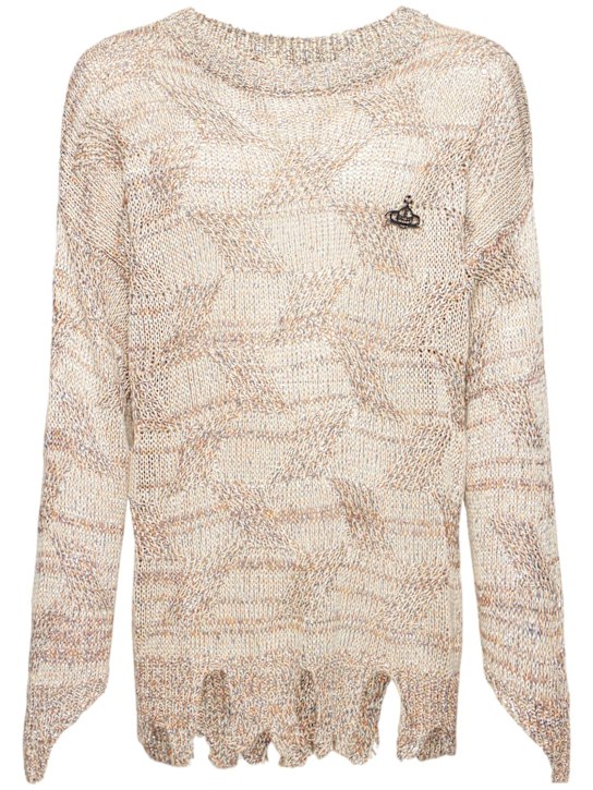 Vivienne Westwood: Colette viscose blend knit sweater - men_0 | Luisa Via Roma