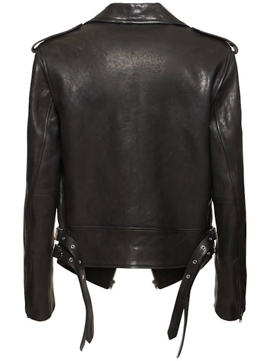 Ann Demeulemeester: Arvid Perfecto leather jacket - men_4 | Luisa Via Roma