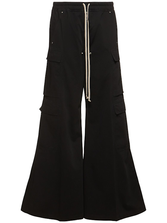Rick Owens DRKSHDW: Jumbo Belas double cotton cargo pants - men_0 | Luisa Via Roma