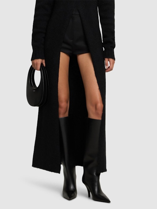 Alexander Wang: Stivaletti alti Diablo in pelle 85mm - Nero - women_1 | Luisa Via Roma