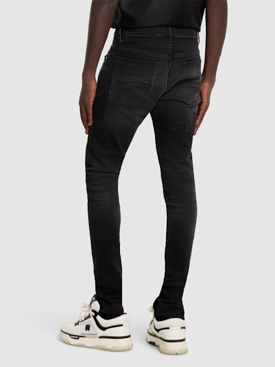 Amiri: Bandana jacquard logo jeans - Vintage Black - men_2 | Luisa Via Roma
