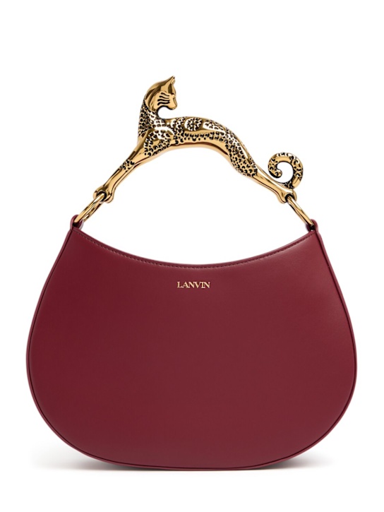 Lanvin: Borsa hobo Cat in pelle - Turkish Red - women_0 | Luisa Via Roma