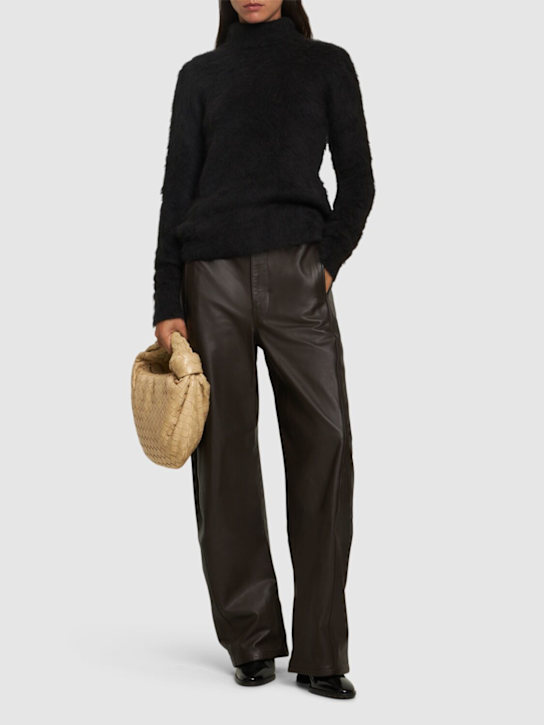 Sportmax: Elgar fluffy alpaca blend knit sweater - women_1 | Luisa Via Roma
