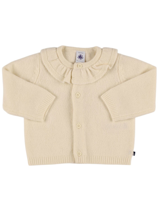 Petit Bateau: Cardigan in maglia di misto lana - kids-girls_0 | Luisa Via Roma