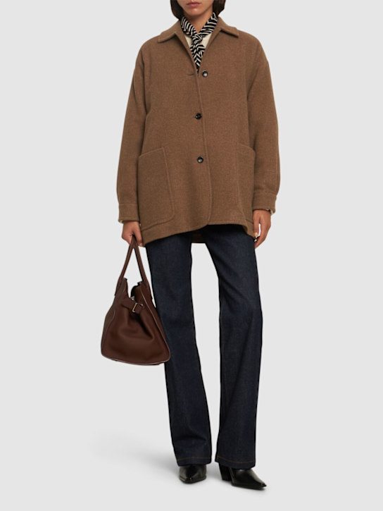 Max Mara: Eligio shetland shirt jacket - women_1 | Luisa Via Roma