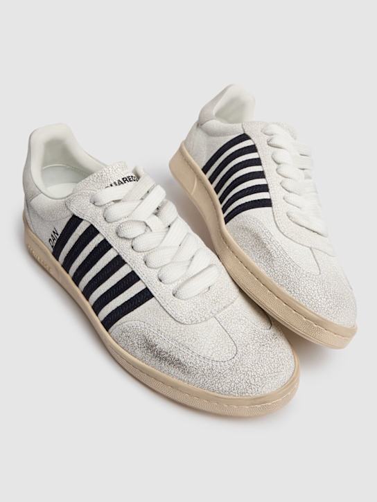 Dsquared2: Sneakers Boxer de piel - men_2 | Luisa Via Roma