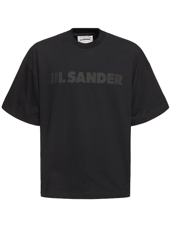 Jil Sander: Jil Sander logo t-shirt - men_0 | Luisa Via Roma