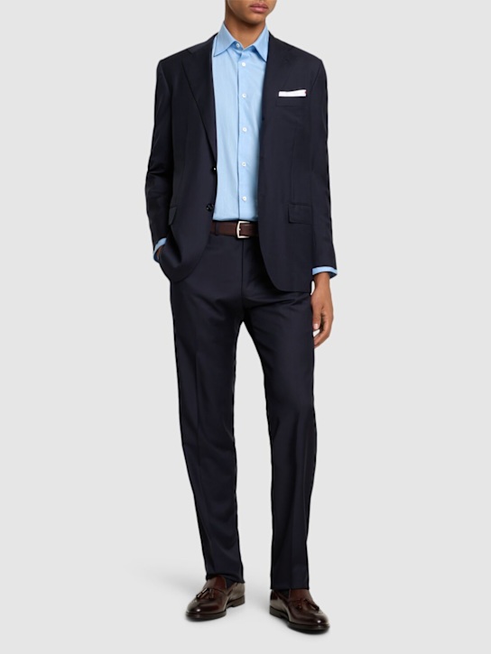 Kiton: Single breast wool suit - men_1 | Luisa Via Roma