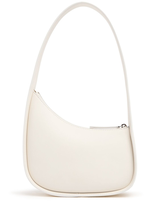 The Row: Half Moon smooth leather shoulder bag - New Ivory Pld - women_0 | Luisa Via Roma