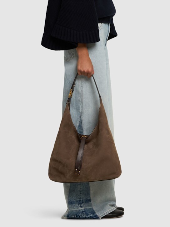 Chloé: Marcie nubuck leather tote bag - women_1 | Luisa Via Roma