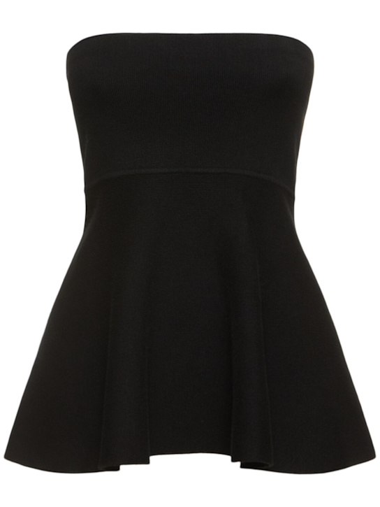 The Frankie Shop: Agathe viscose blend knit bustier top - women_0 | Luisa Via Roma