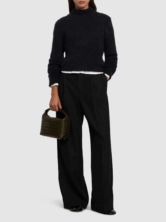 Carven: Grain de poudre阔腿裤 - 黑色 - women_1 | Luisa Via Roma