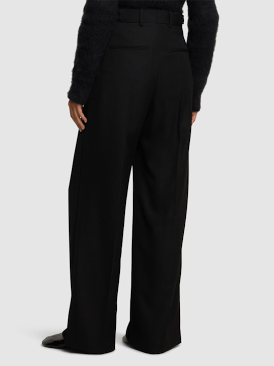 Carven: Grain de poudre wide pants - Black - women_2 | Luisa Via Roma