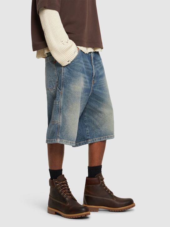 Timberland: 6 inch premium waterproof lace-up boots - men_1 | Luisa Via Roma