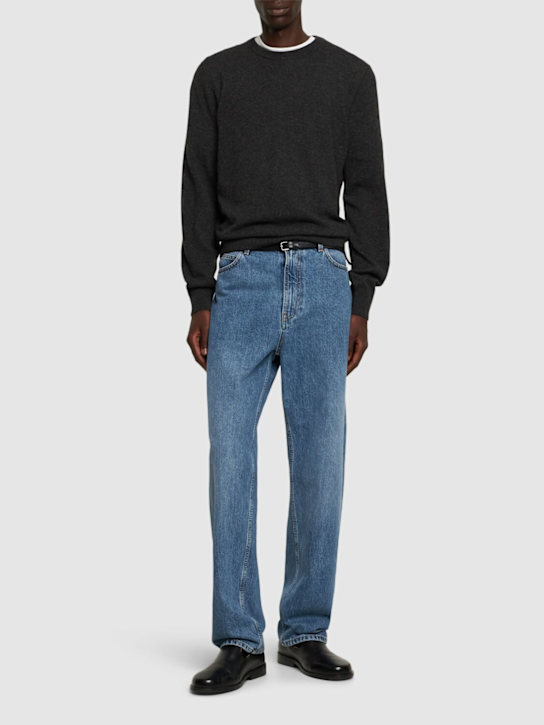 The Row: Benji cashmere knit sweater - men_1 | Luisa Via Roma