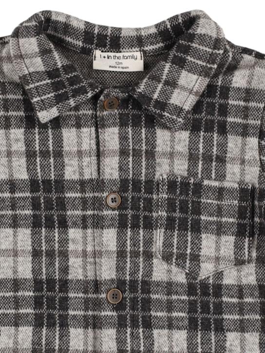 1 + IN THE FAMILY: Check print cotton blend shirt - kids-boys_1 | Luisa Via Roma