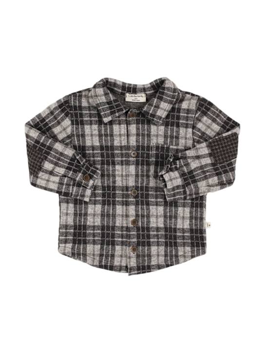 1 + IN THE FAMILY: Check print cotton blend shirt - kids-boys_0 | Luisa Via Roma
