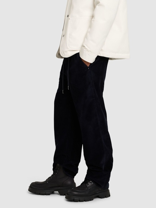 Moncler: 7.8cm Hevea leather ankle boots - men_1 | Luisa Via Roma