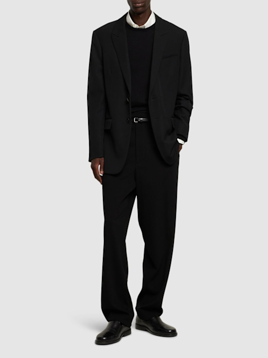 The Row: Einreihiges Wolljackett „Laydon“ - Schwarz - men_1 | Luisa Via Roma