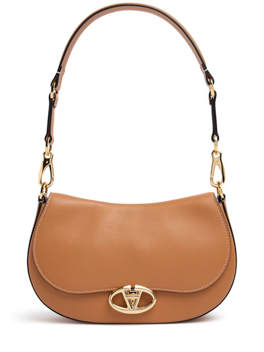 Valentino Garavani: Saddle レザーショルダーバッグ - women_0 | Luisa Via Roma