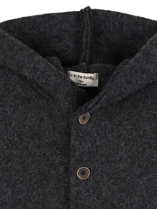 1 + IN THE FAMILY: ウールブレンドフーデッドジャケット - kids-girls_1 | Luisa Via Roma
