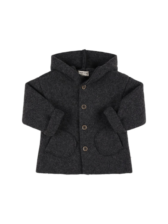 1 + IN THE FAMILY: ウールブレンドフーデッドジャケット - kids-girls_0 | Luisa Via Roma