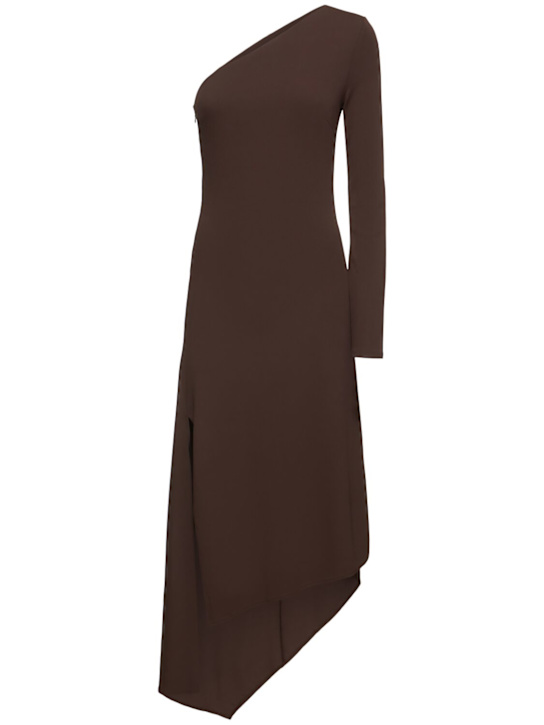 Michael Kors Collection: Kleid aus Stretch-Lurexjersey - Braun - women_0 | Luisa Via Roma