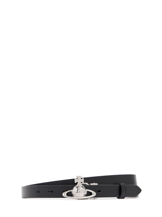 Vivienne Westwood: 2cm Orb small line buckle belt - women_0 | Luisa Via Roma