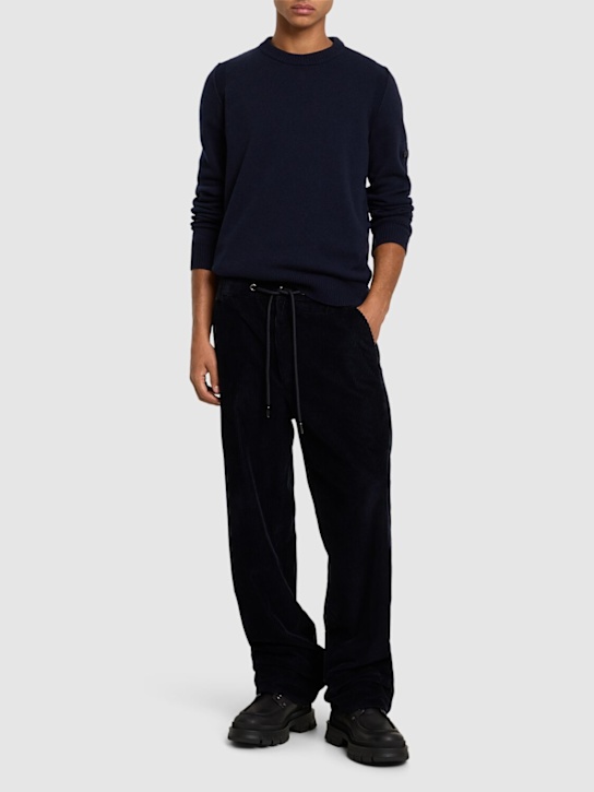 Moncler: Cotton sweatpants - men_1 | Luisa Via Roma