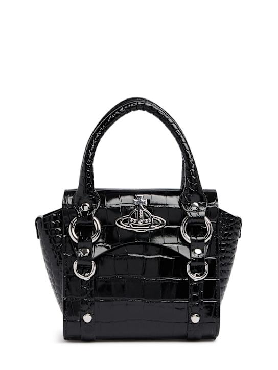 Vivienne Westwood: Mini Betty Chain embossed leather bag - women_0 | Luisa Via Roma