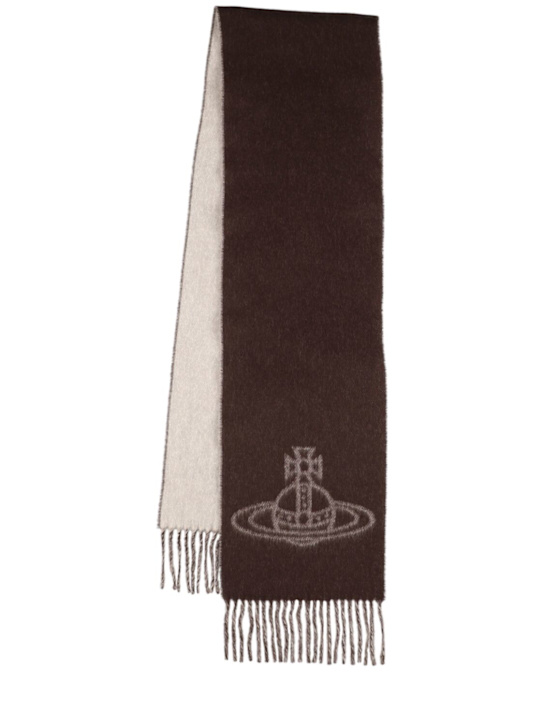 Vivienne Westwood: Wool single orb double scarf - women_0 | Luisa Via Roma