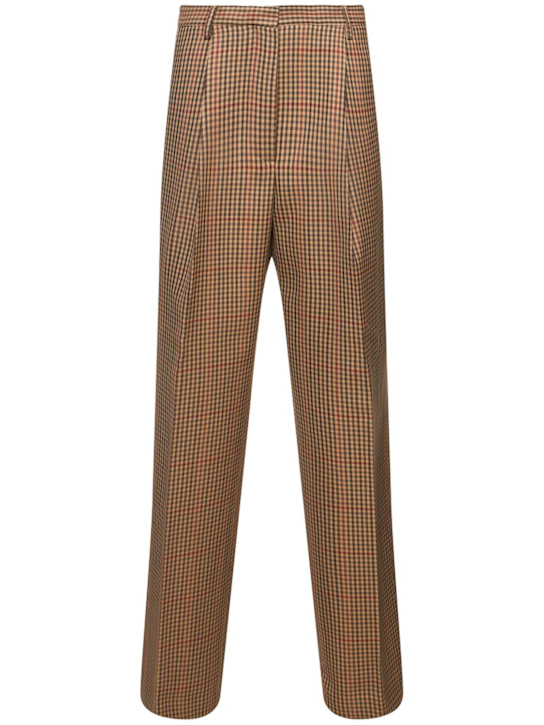 Dries Van Noten: Porter wool straight pants - women_0 | Luisa Via Roma