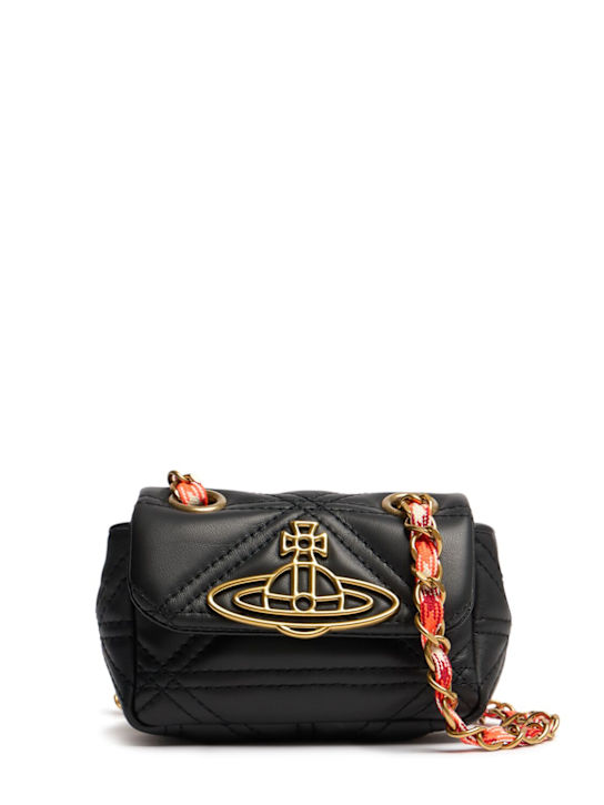 Vivienne Westwood: Vinnie Chain silky leather bag - women_0 | Luisa Via Roma