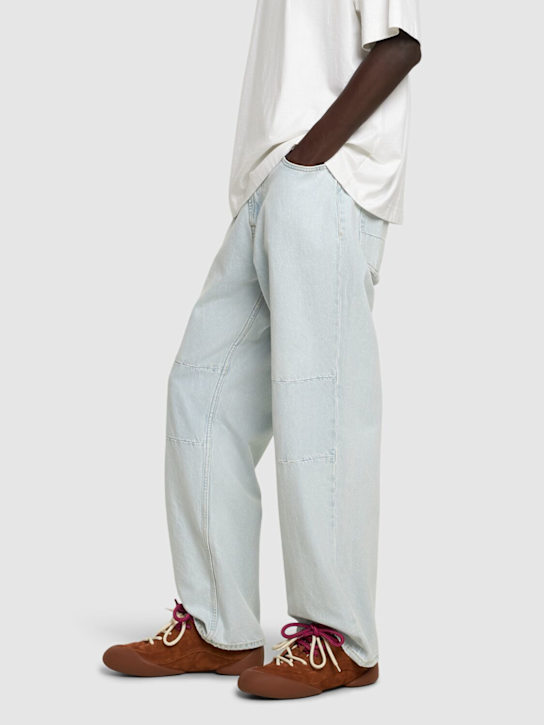 McQueen: Sneakers Flexion in pelle - Farro - men_1 | Luisa Via Roma